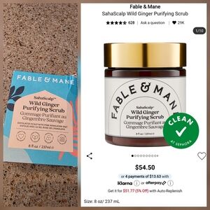 Fable & Mane SahaScalp Wild Ginger Purifying Scrub